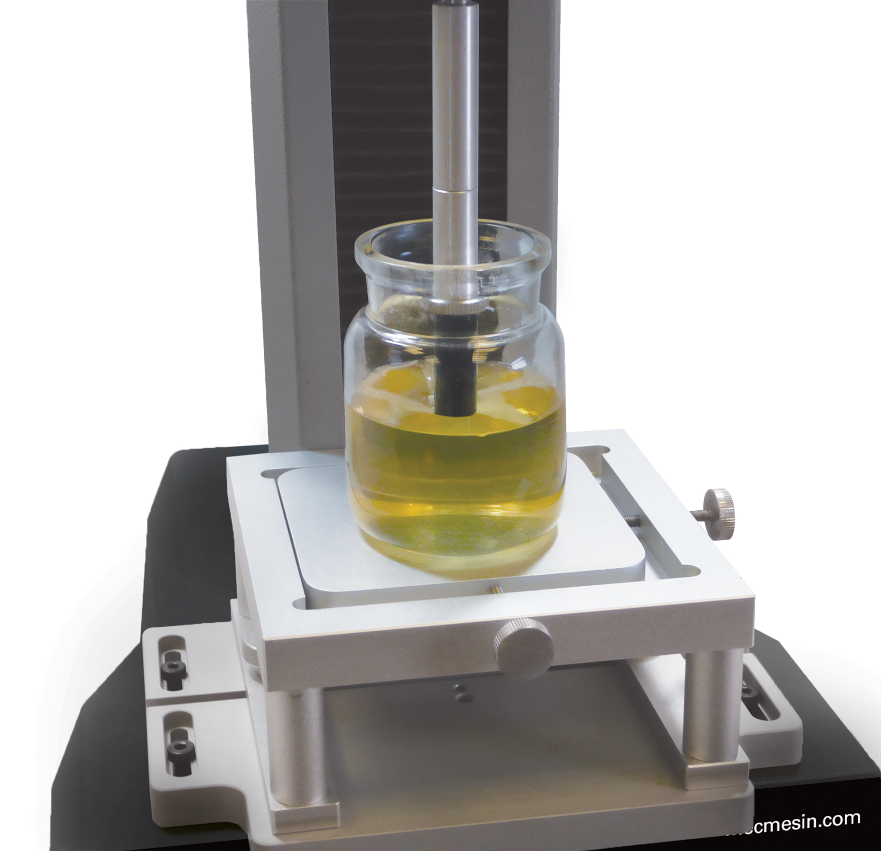 Standardized acetate probe deflecting the surface of prepared gel by 4 mm to measure hardness